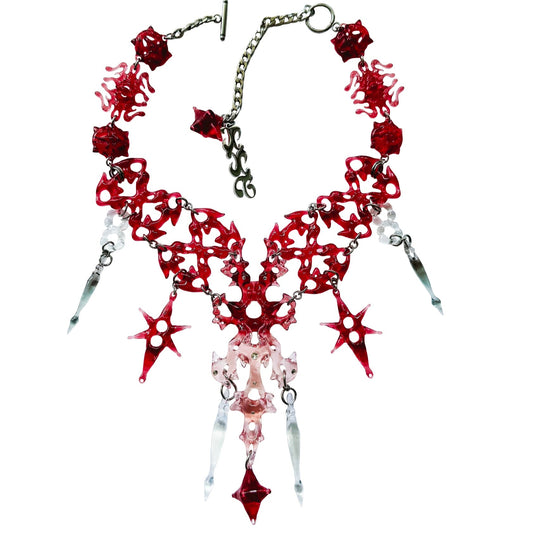 Red Hare Bone Necklace