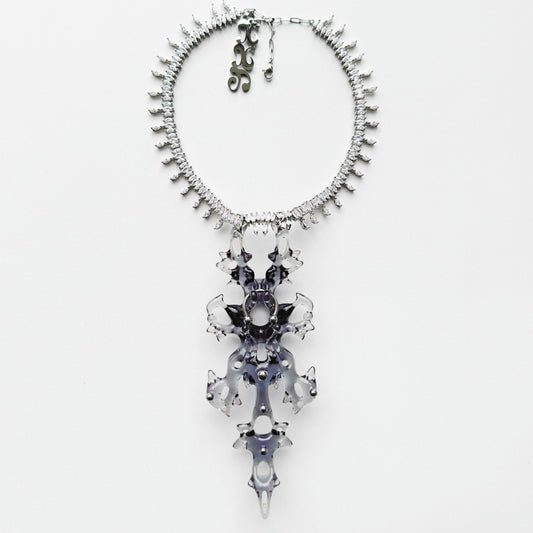 Diamond Hare Bone Necklace