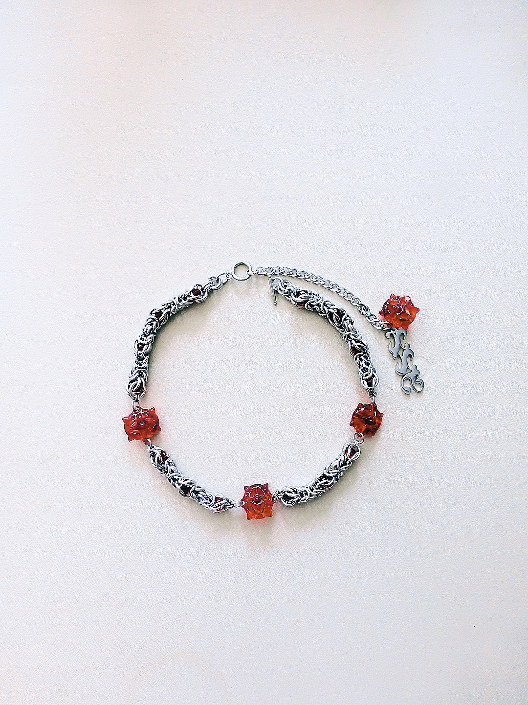 Red Ivy Bone Necklace