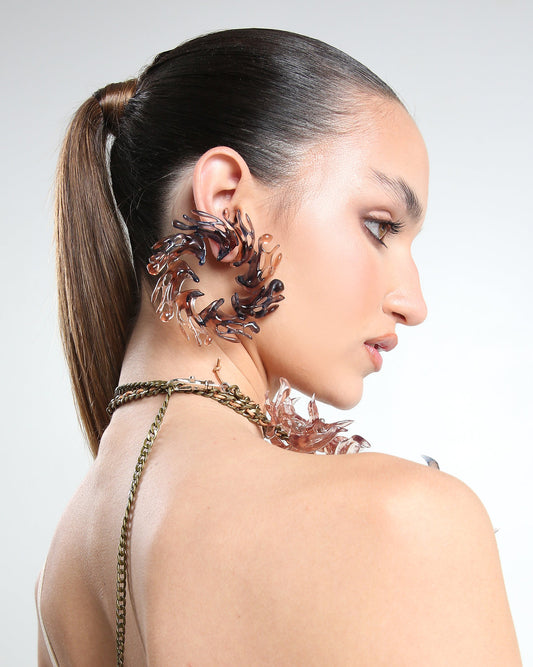Brown｜Poseidon Earring
