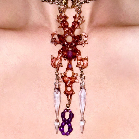 Brown Sugar Hare Bone Choker