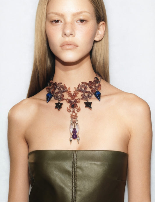 Brown Hare Bone Necklace