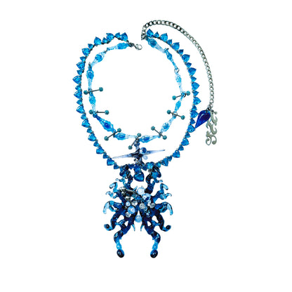 Blue Diamond Seraphim Necklace