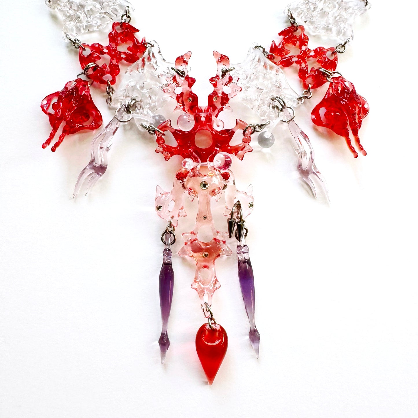 Red Hare Bone Necklace