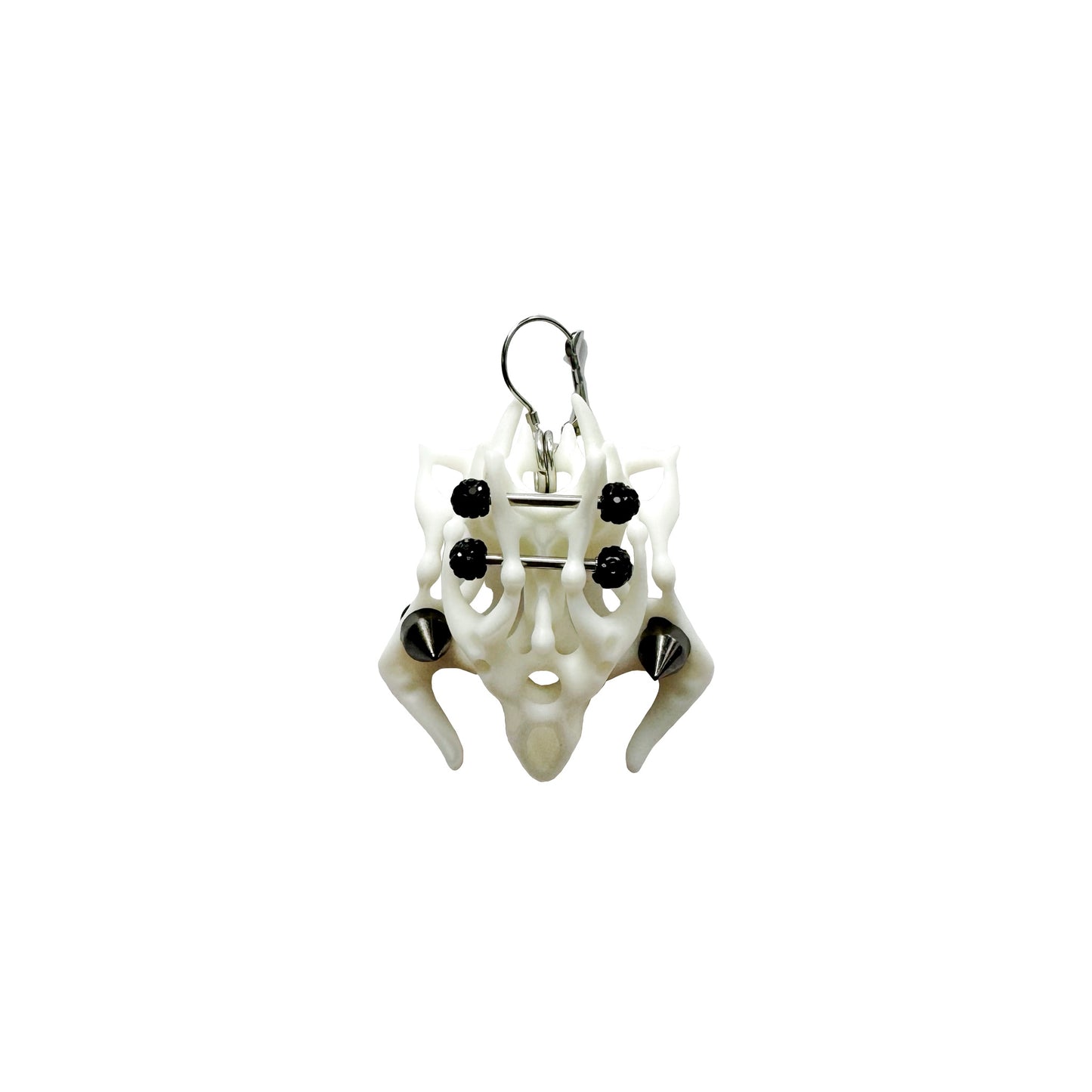 White Square Bone Earring