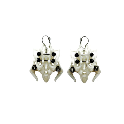 White Square Bone Earring