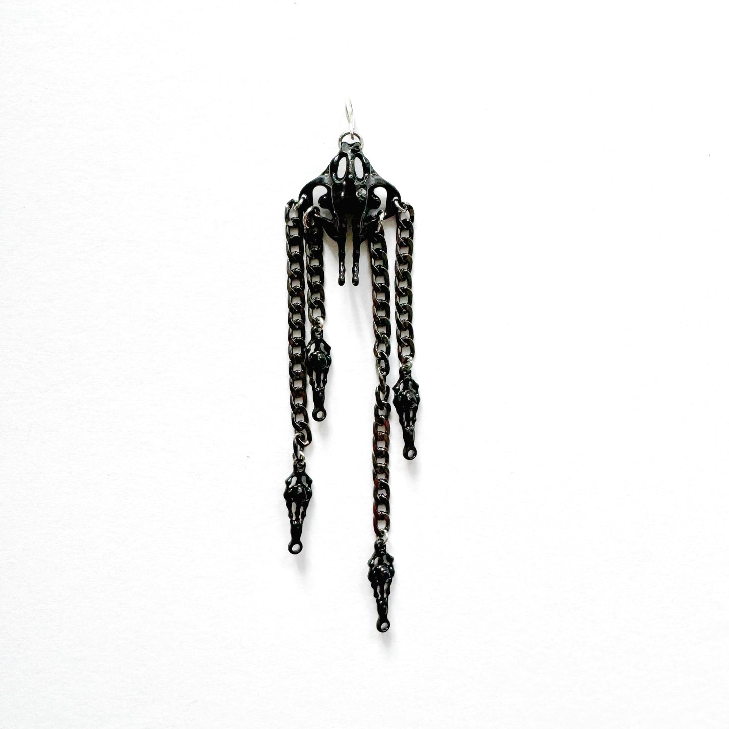 Black Pelvis Drapping Earring