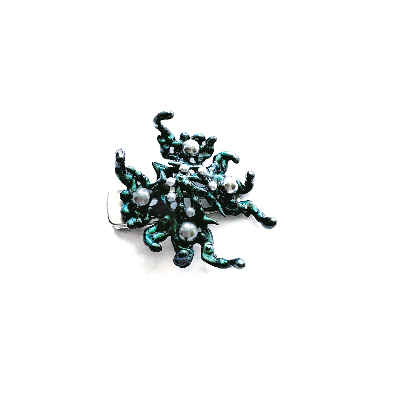 Metalic Green Seraphim Hair Clip