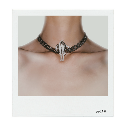 White Pelvis Bone Necklace