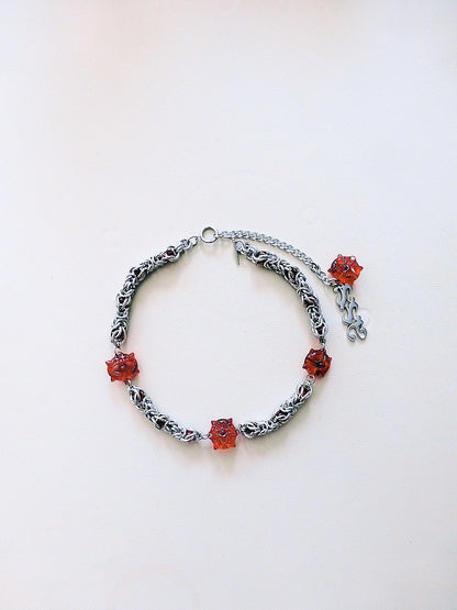 Red Ivy Bone Necklace