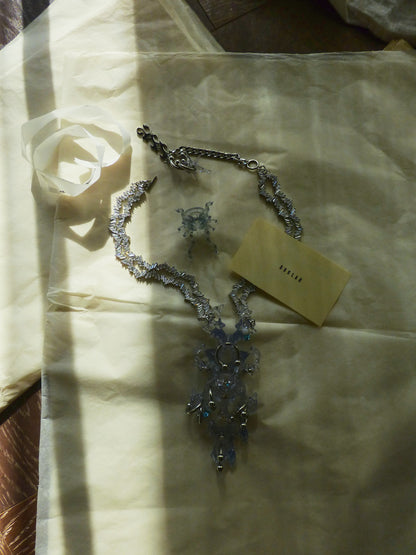 Double Diamond Hare Bone Necklace