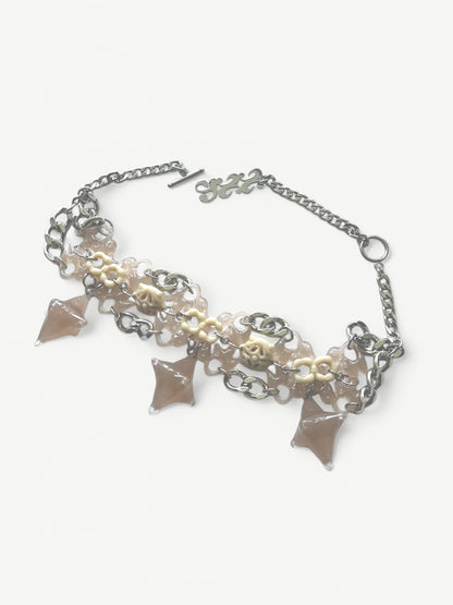 Pink Star Joint Necklace