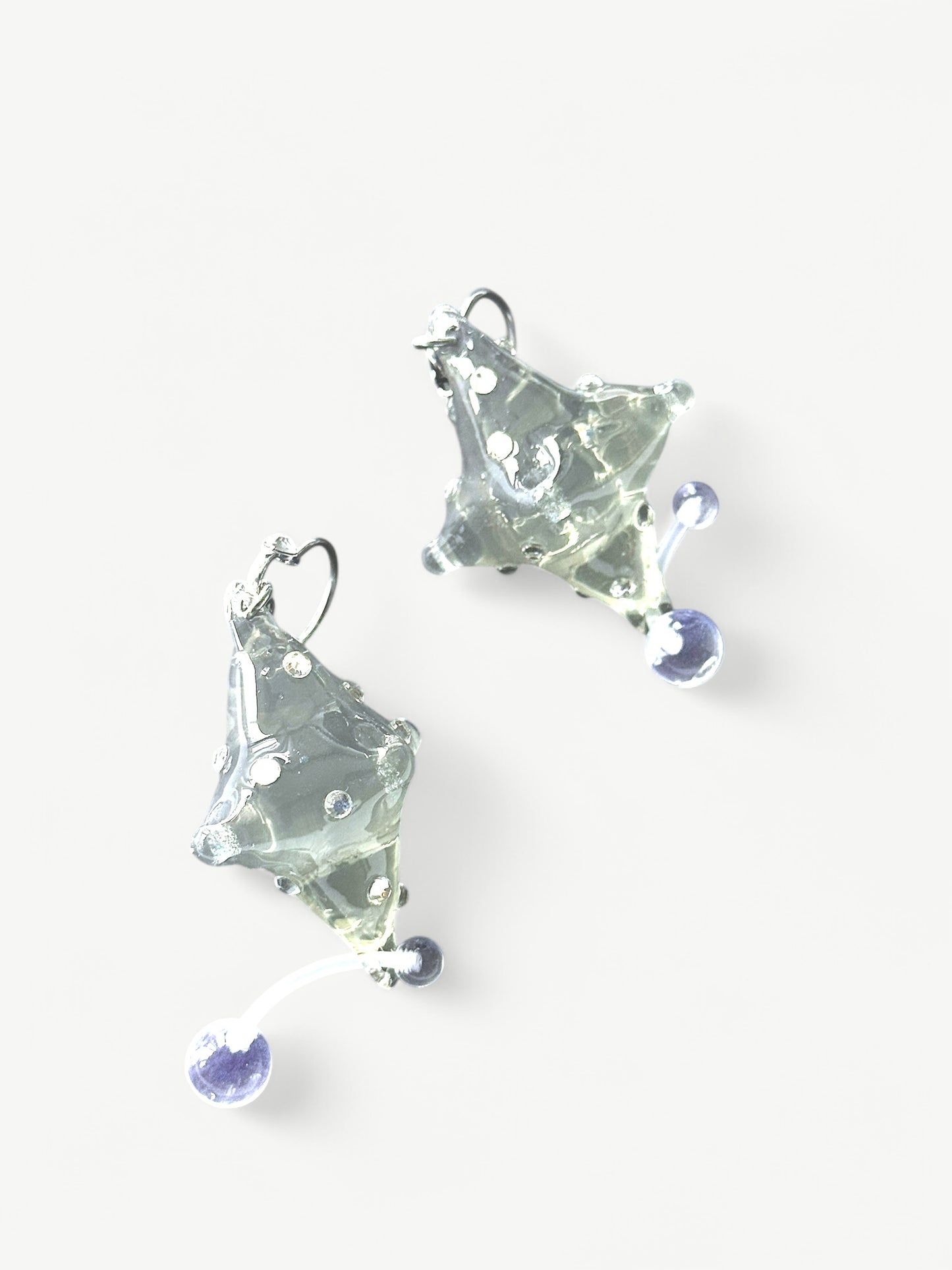 Clear Star Bobby Earring