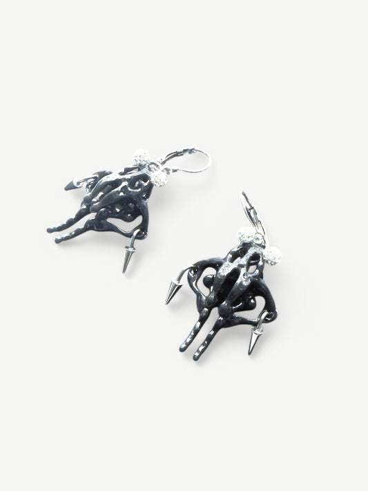 Black Pelvis Earring