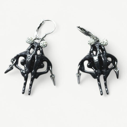 Black Pelvis Earring