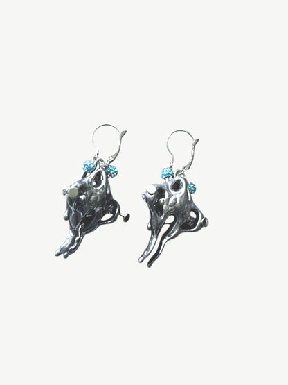 Silver Pelvis Earring