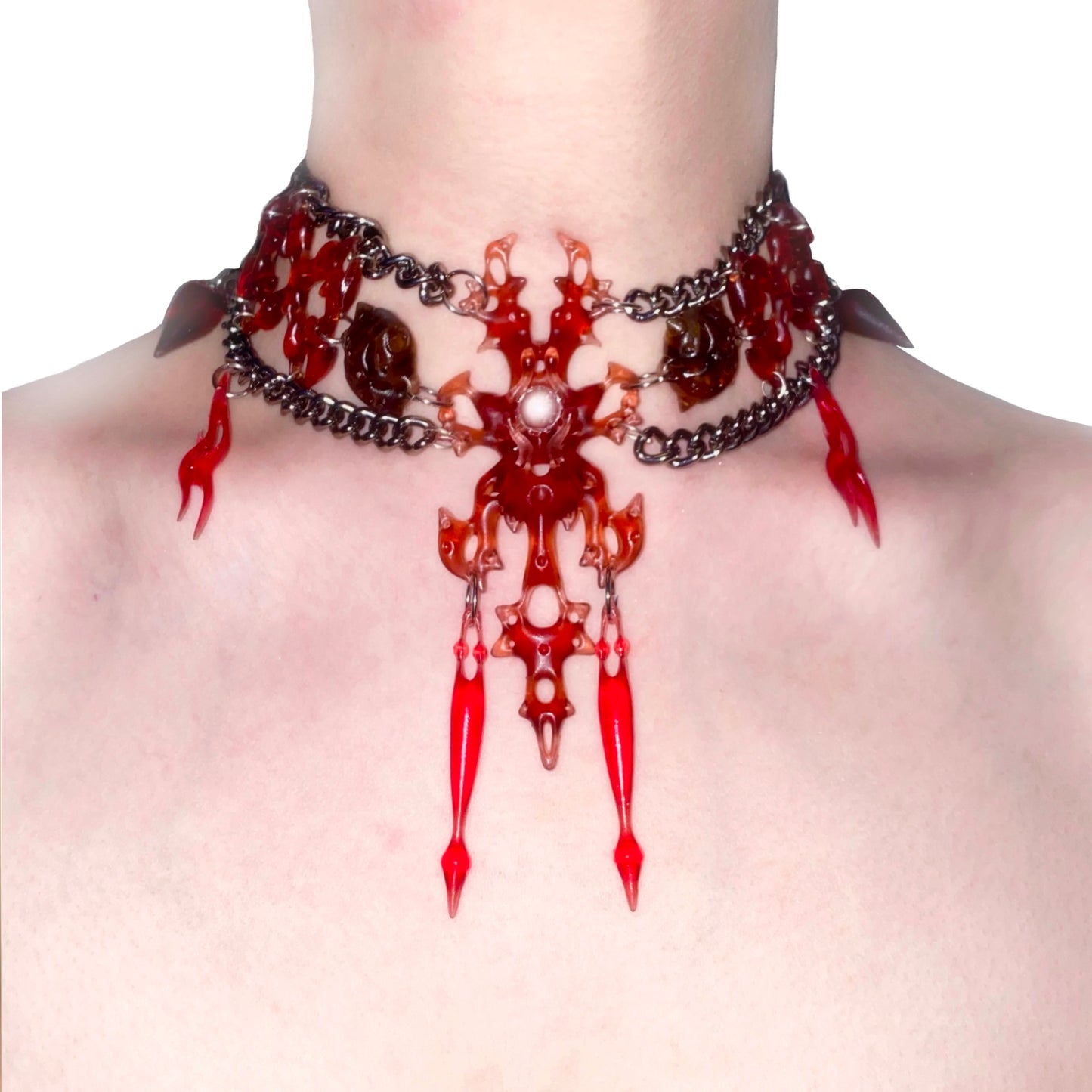 Red Hare Bone Choker